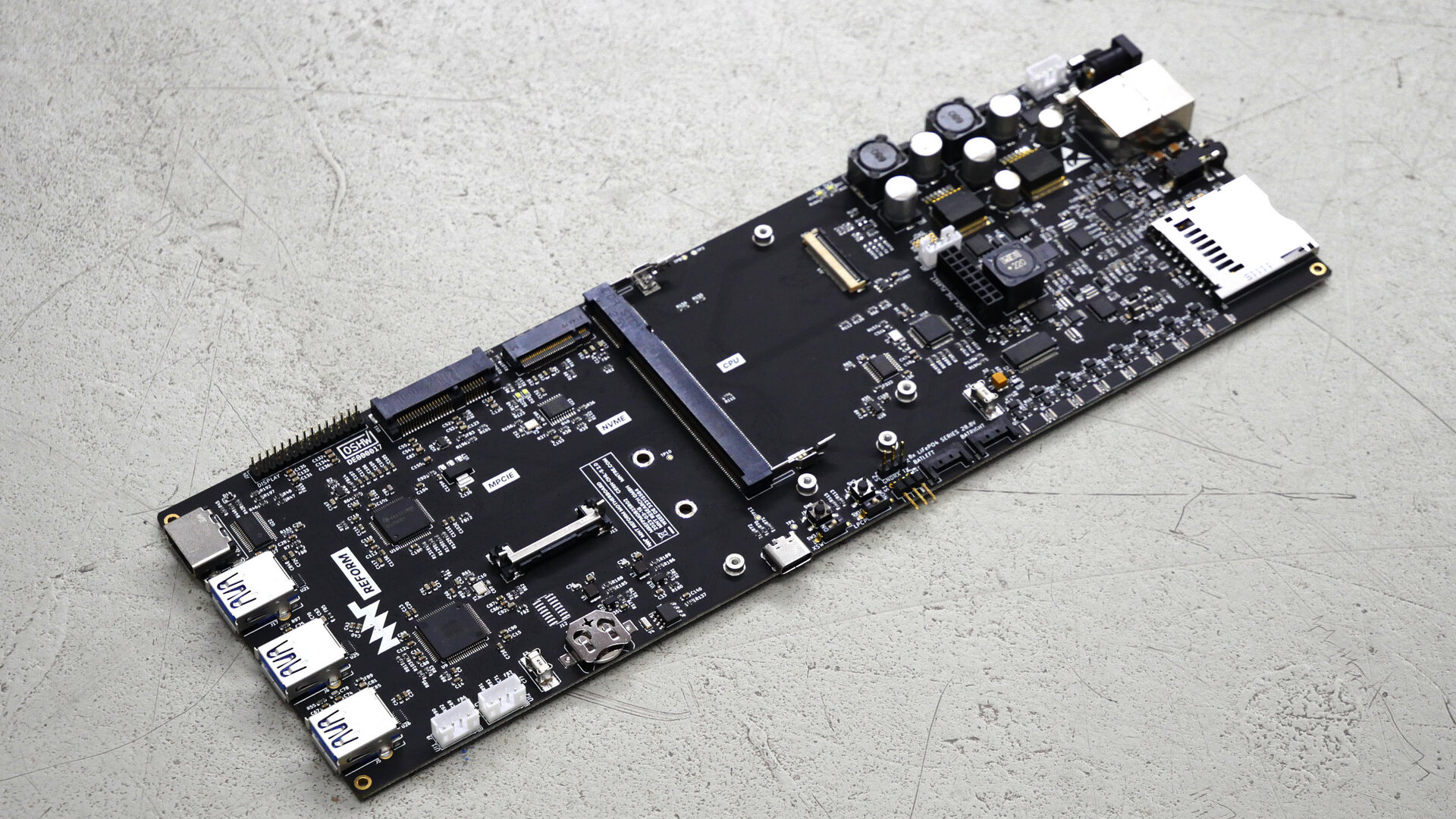 MNT Reform Motherboard 2.5 - isometric view
