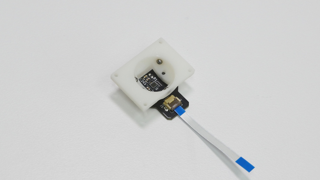 MNT Pocket Reform Trackball - Front with sensor and cable