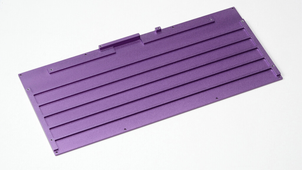 Purple MNT Reform Standalone Keyboard Case Part (Bottom) - Inside